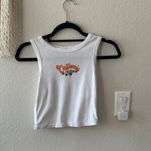 White California Graphic Tank Top